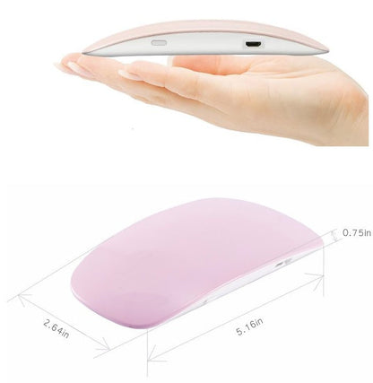 Portable 6W USB LED light therapy nail lamp in white body with compact curing design