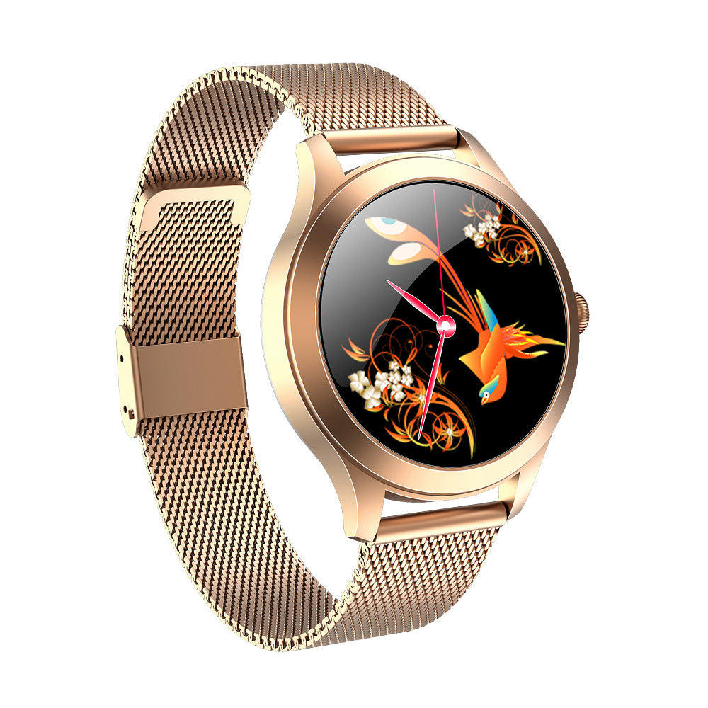 Chivo KW10 Pro women's smartwatch with round touchscreen display and elegant watch band