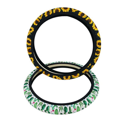 Neoprene car steering wheel cover with girl design by My Store