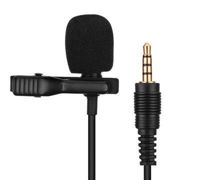 My Store lavalier microphone, compact clip-on design for hands-free audio recording