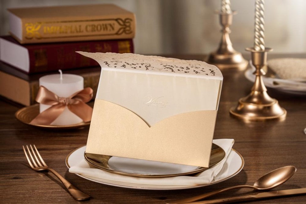 Personalized custom invitation card with elegant design and customizable details