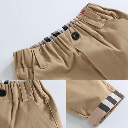 Boys' casual cotton trousers in a comfortable everyday style by My Store