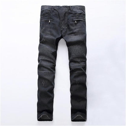 BackUPMYFILESNOW® crossover comfort jeans, front view showing stylish fit and classic denim design.