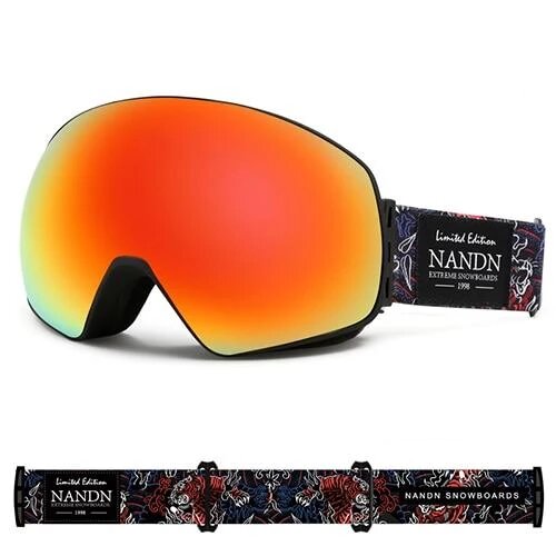NANDN SNOW ATTITUDE NG8 ski goggles with sleek protective lens and adjustable strap