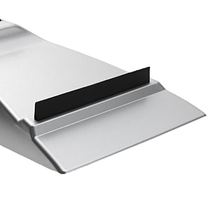 Heatable snow removal shovel for vehicle with ergonomic handle and snow-clearing blade