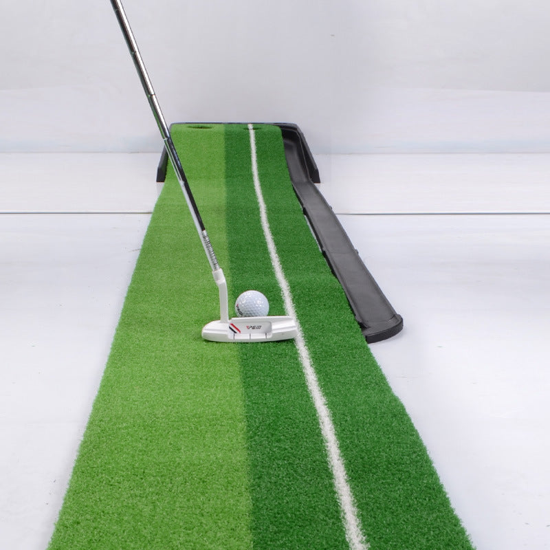 2.5m x 3m golf putting mat and putter trainer green practice carpet set