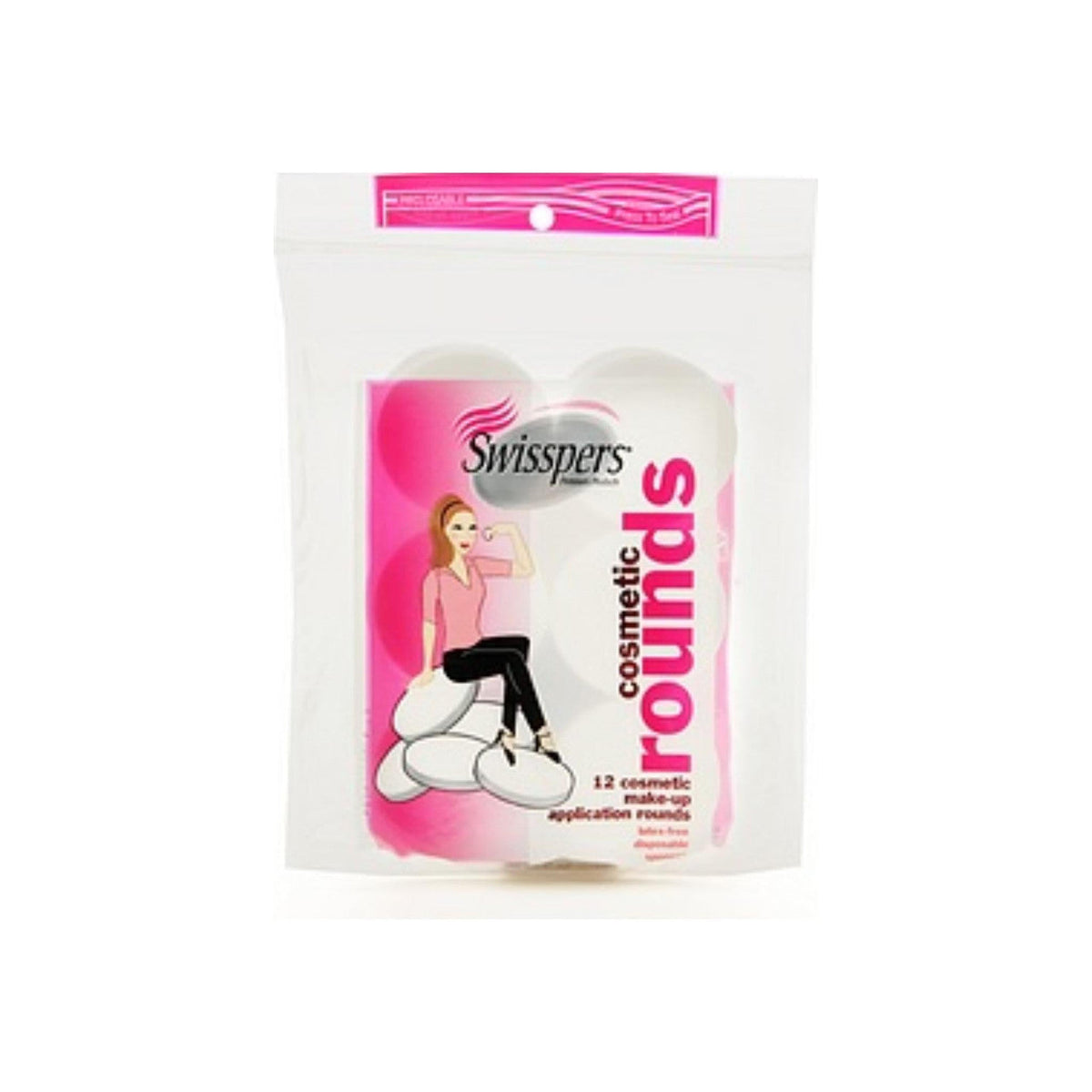Swisspers Cosmetic Rounds, Latex Free