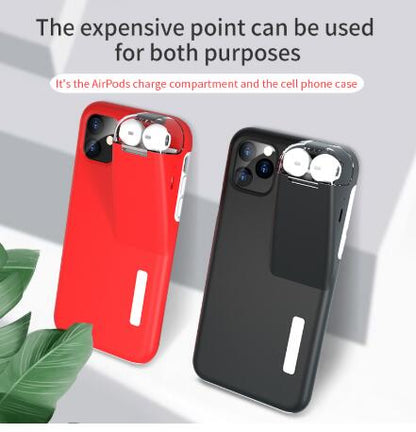 Black edge cover for Apple AirPods charging case, compatible with iPhone