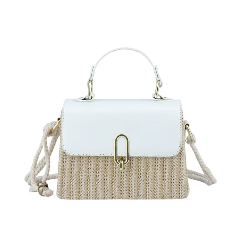 Western style woven one-shoulder handbag in a versatile design