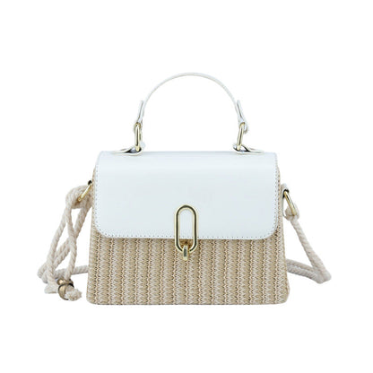 Western style woven one-shoulder handbag in a versatile design