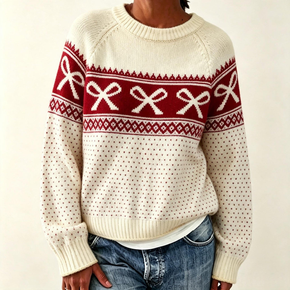 Women's autumn winter jacquard knitted sweater by My Store