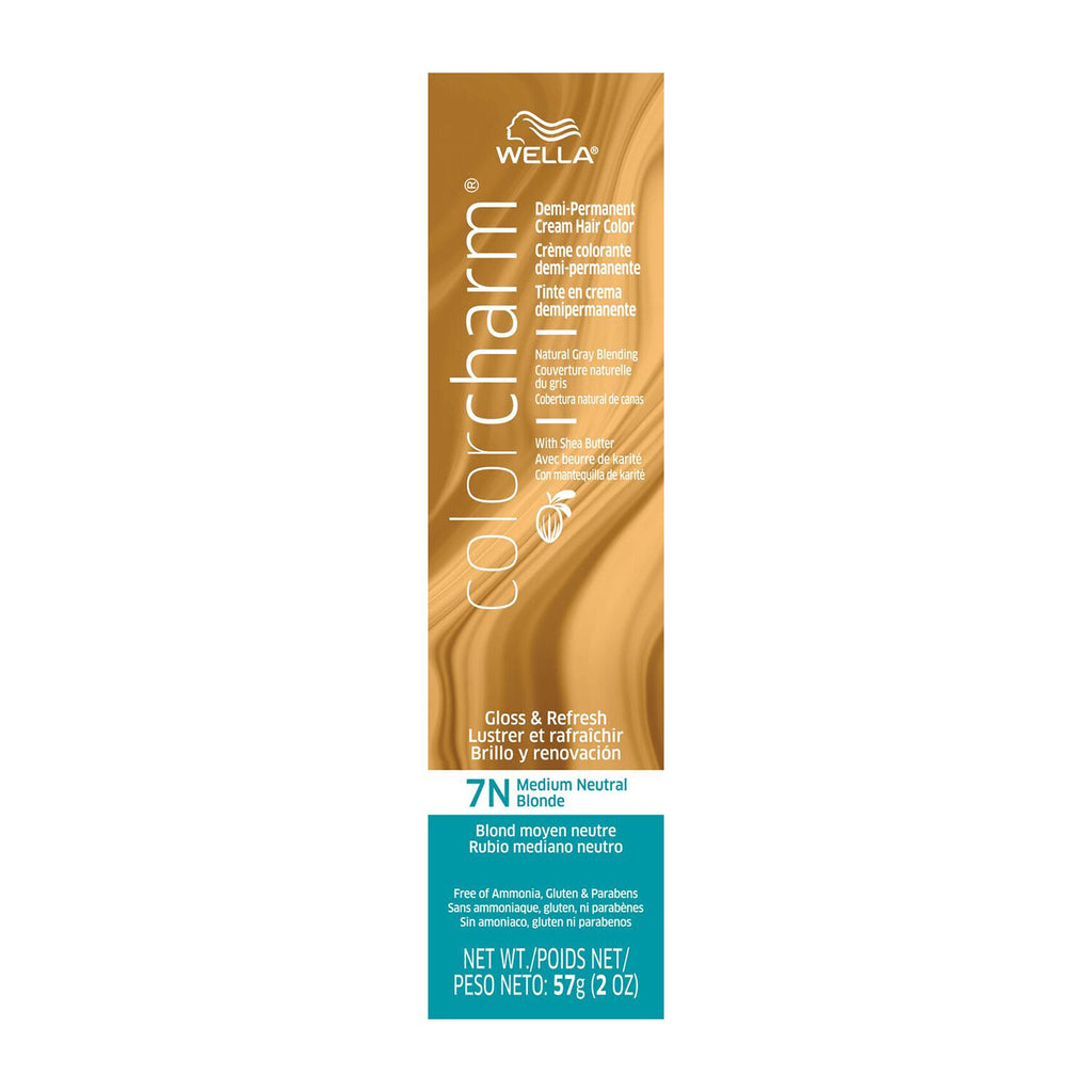 Wella ColorCharm Demi-Permanent Creme Hair Color 2 Oz - 7N Medium Neutral Blonde