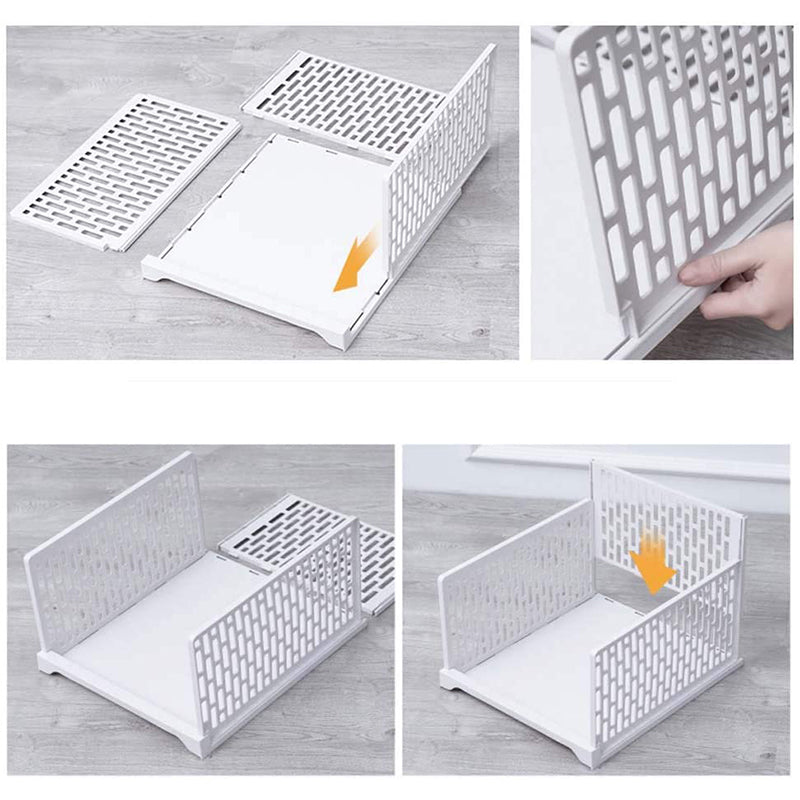 Layered partition wardrobe storage box for organizing clothes and accessories