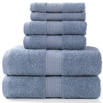 Cotton absorbent towel set, available in 3-piece and 6-piece options, by My Store