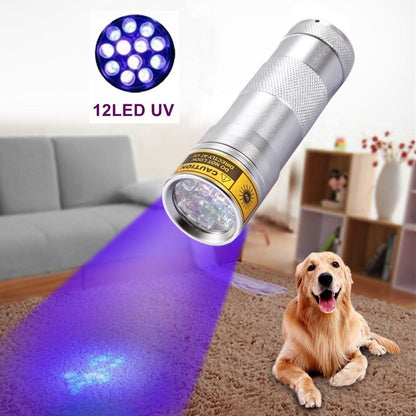21LED violet UV flashlight for counterfeit detection, black handheld design