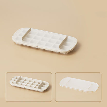 Ice Box high-capacity ice cube tray grid, food-grade kitchen gadget for making and storing ice cubes