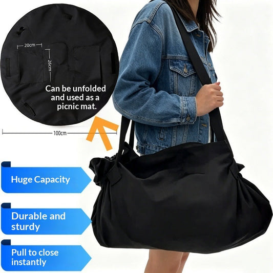 Camping travel storage shoulder and crossbody duffel picnic mat by My Store