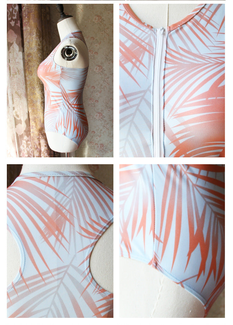 Women's hot spring swimsuit by My Store, one-piece swimwear in a simple design