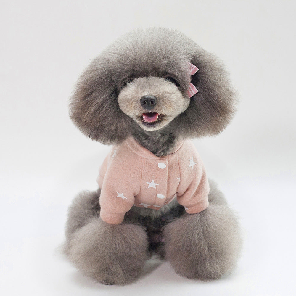 Autumn winter pet clothing pullover sweater in a warm, comfortable design