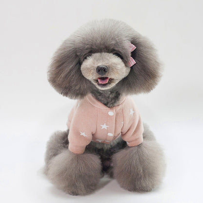 Autumn winter pet clothing pullover sweater in a warm, comfortable design