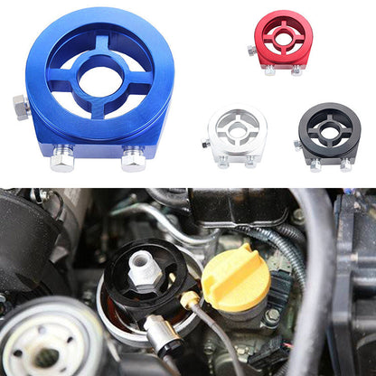 Adapter for oil pressure instrument, Type 0, front and side view