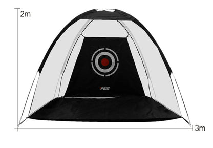Golf practice net tent with mesh hitting cage for outdoor garden grassland training