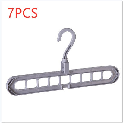 9-hole space-saving clothes hanger organizer for neatly arranging multiple hangers