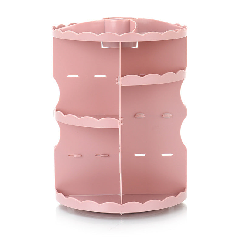 Multi-function cosmetics storage box with organized compartments for makeup and beauty accessories