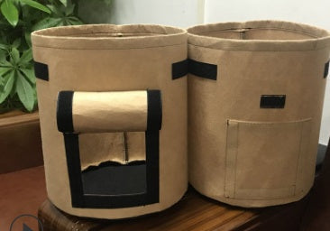 Breathable potato and tomato vegetable plant growth bag with durable handles for garden planting