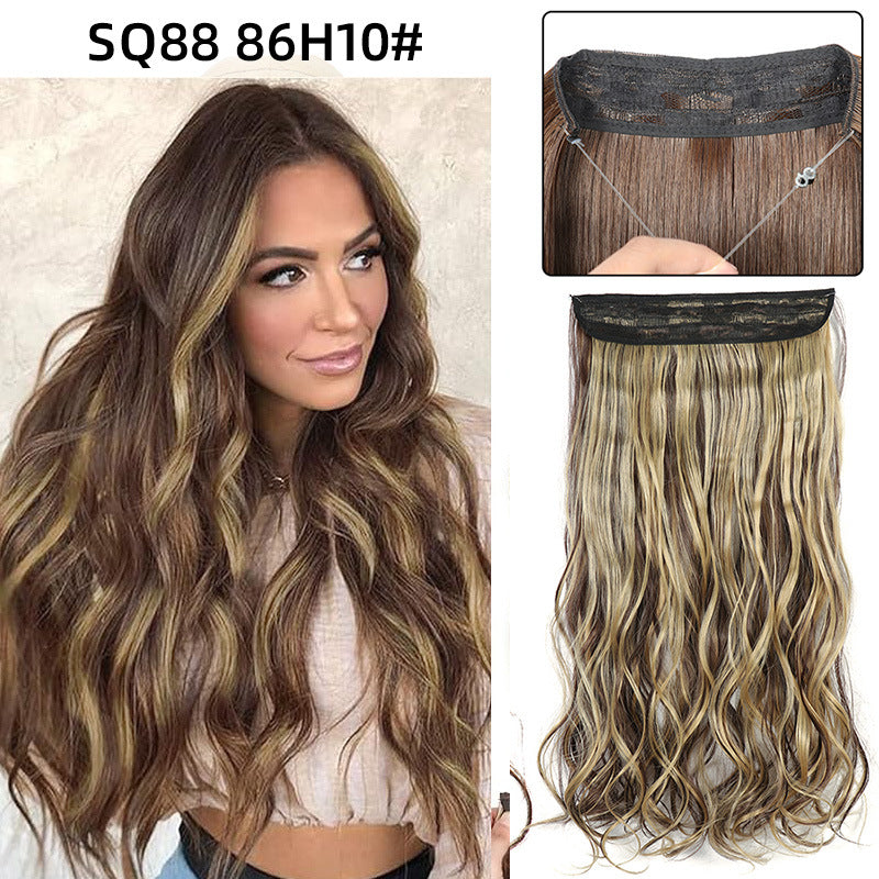 Adjustable Synthetic Hair Curtain Wig for Women