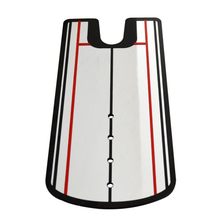 Golf putter posture correction mirror for improving putting alignment and stance