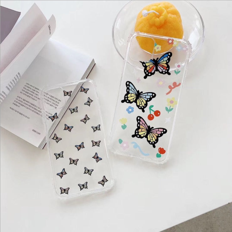 Color butterfly phone case with vibrant butterfly design