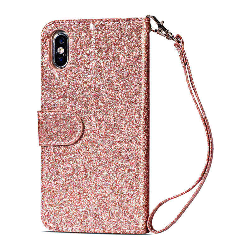 Zipper phone case in black with secure zip closure and compact protective design