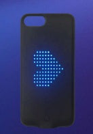 LED phone case with illuminated edge design, shown in a protective smartphone cover