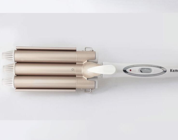 Three-rod hair curling iron with sleek styling design by My Store