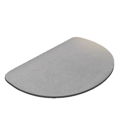 Water-absorbent non-slip quick-drying entryway doormat, gray textured surface