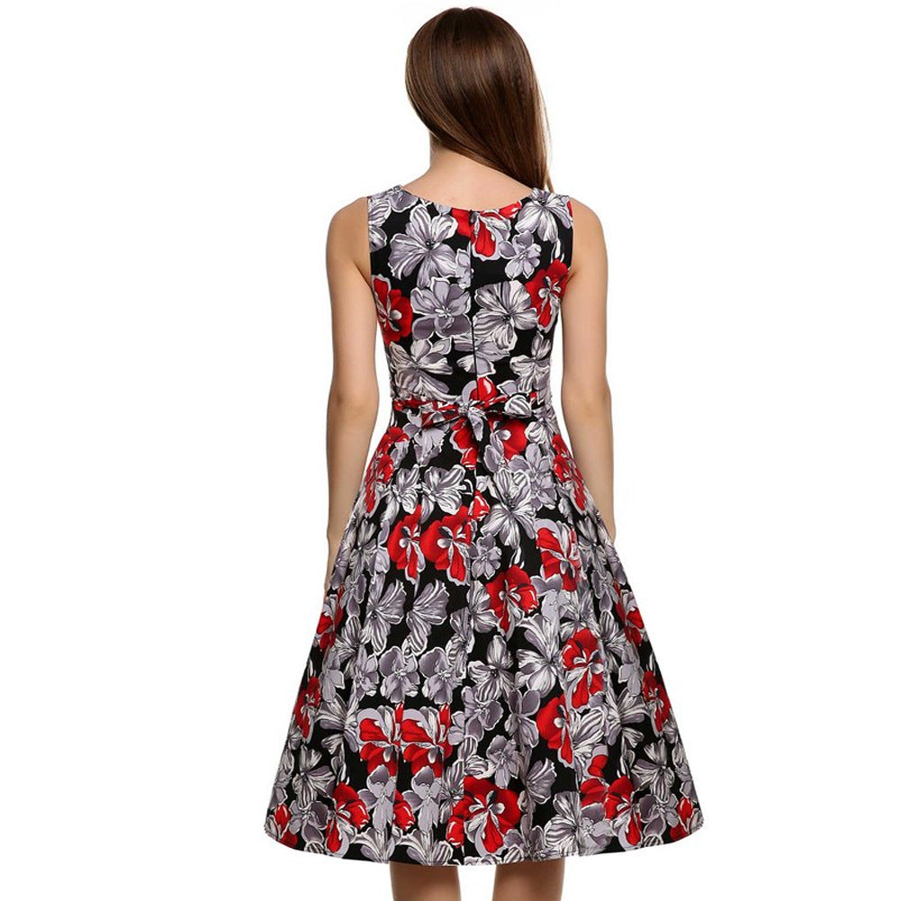 Vintage print dress by My Store, featuring a retro pattern and classic silhouette