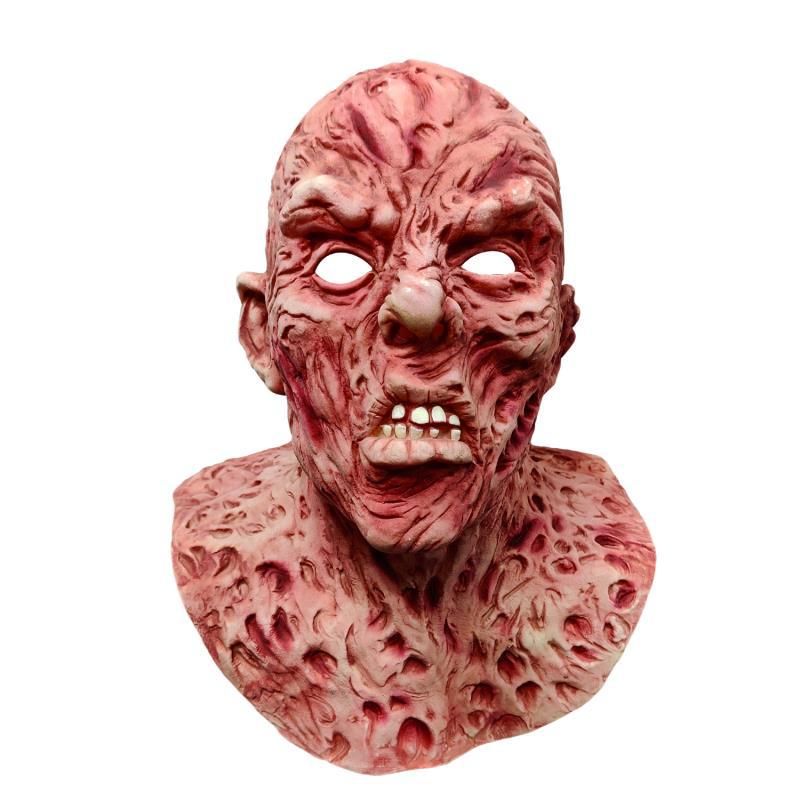 Halloween scary Freddy headgear mask with a frightening Freddy-inspired face design