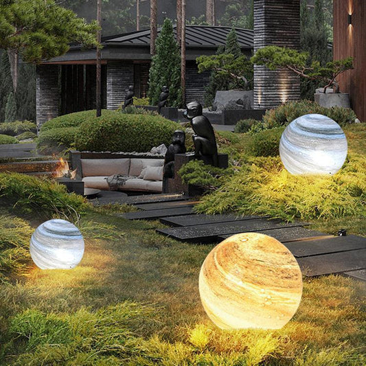 Solar outdoor waterproof villa garden grass earth lamp by My Store, shown in a garden setting