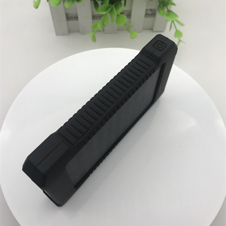 Apple-compatible outdoor solar power bank battery for iPhone charging with portable rugged design