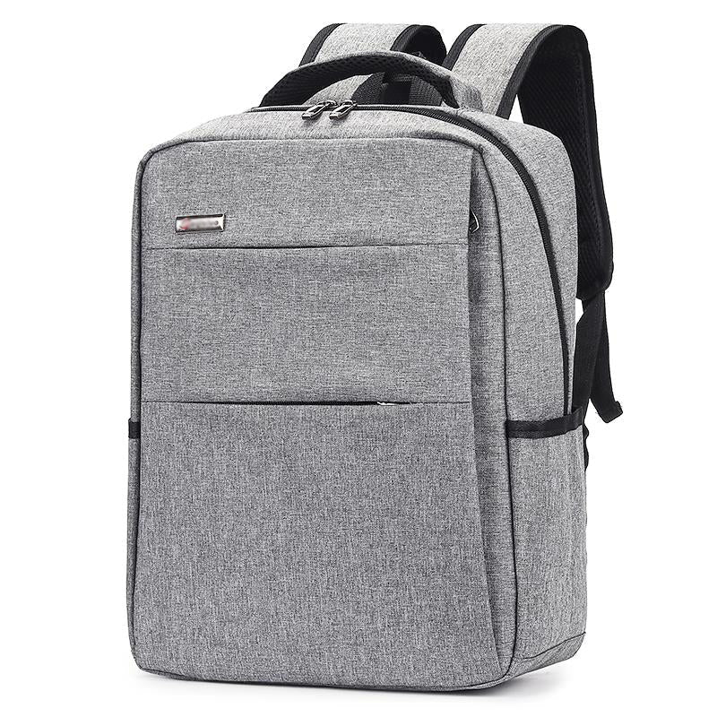 Waterproof shockproof rechargeable backpack laptop bag with padded compartments and USB charging port
