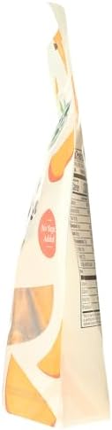 Dried organic mango slices in an 8-ounce bag from 365 by Whole Foods Market, showing bright orange dried fruit pieces.