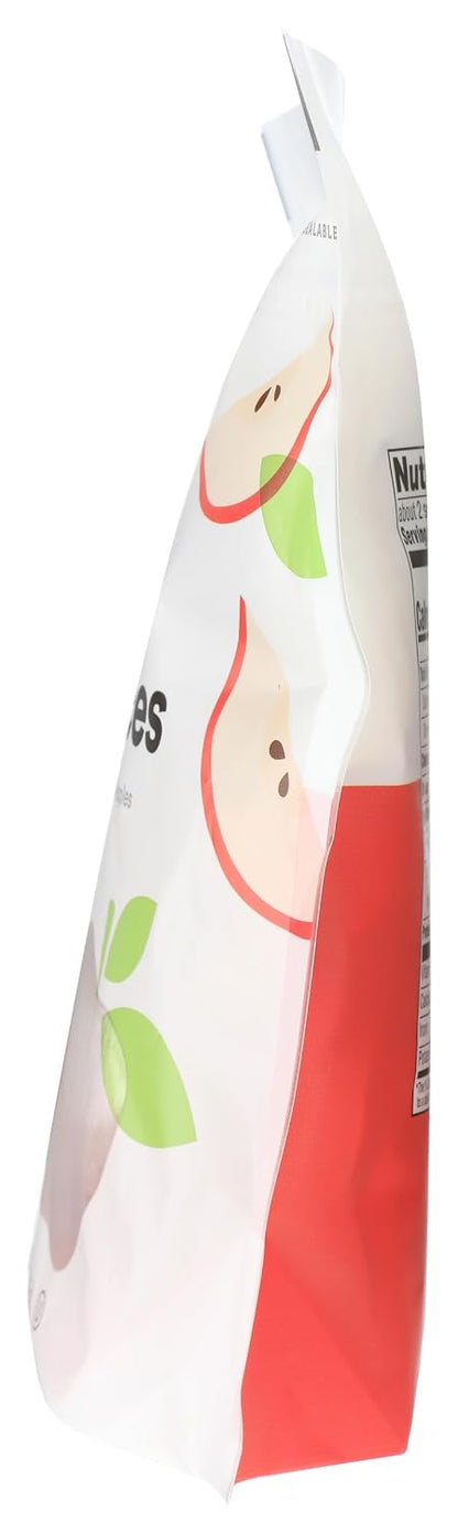 Dried upcycled apple slices in a 3-ounce package from 365 by Whole Foods Market, showcasing the natural, sliced fruit product.