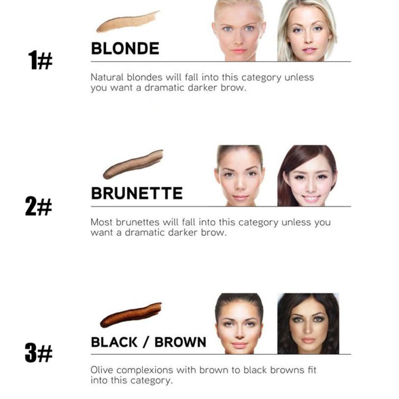 Long lasting ultra-fine four-comb eyebrow pencil in Type 0, My Store brand