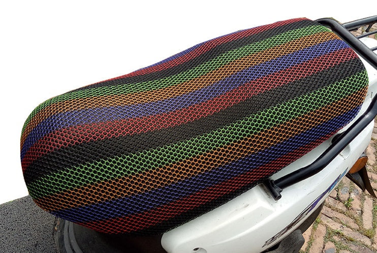 Scooter cushion cover in durable fabric with scooter-themed design by My Store