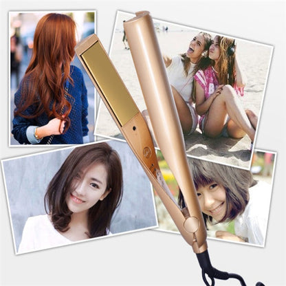 Multifunctional curling iron with ergonomic handle and adjustable barrel controls; My Store hair styling tool