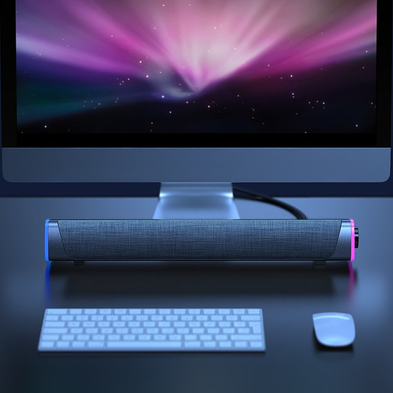 Portable multimedia computer mini speaker by My Store, compact black design for desktop audio