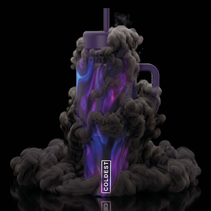 Coldest Limitless Ultra v8 15oz insulated tumbler with lid, designed for keeping drinks hot or cold.