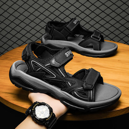 Men's casual beach sandals in a summer style with open-toe design and comfortable straps