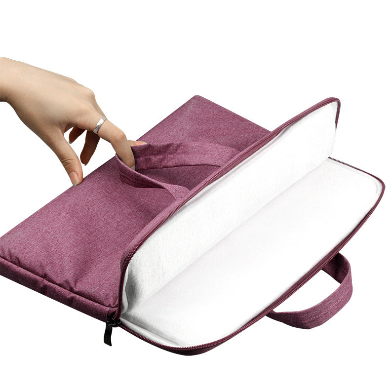 Compatible with Apple laptop bag, black padded laptop case with shoulder strap